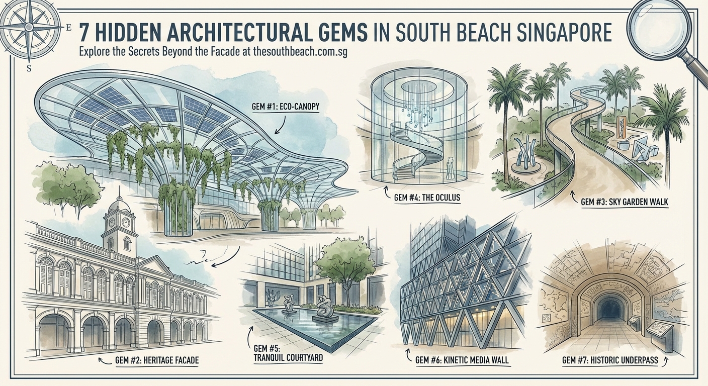 7 Hidden Architectural Gems You'll Only Find in South Beach Singapore - Illustration 2