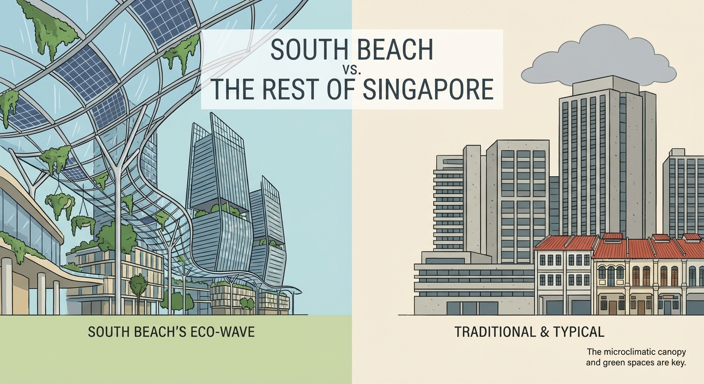 What Makes South Beach's Architecture Different From the Rest of Singapore? - Illustration 1
