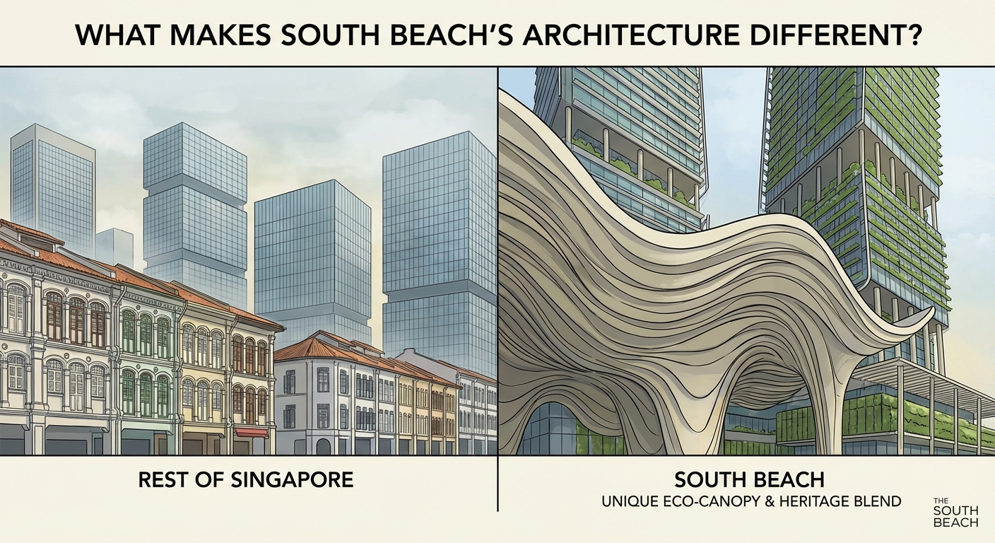 What Makes South Beach's Architecture Different From the Rest of Singapore? - Illustration 2