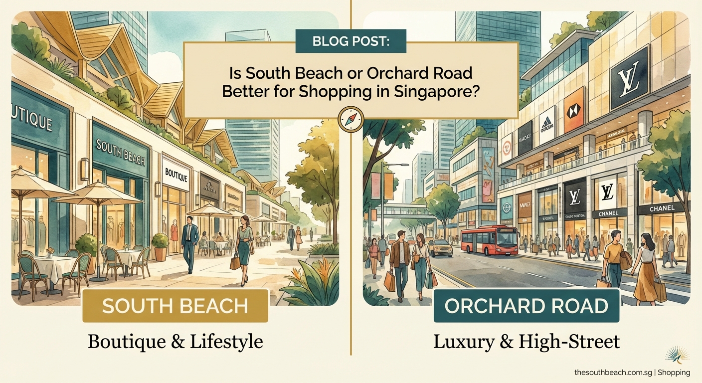 Is South Beach or Orchard Road Better for Shopping in Singapore? - Illustration 1