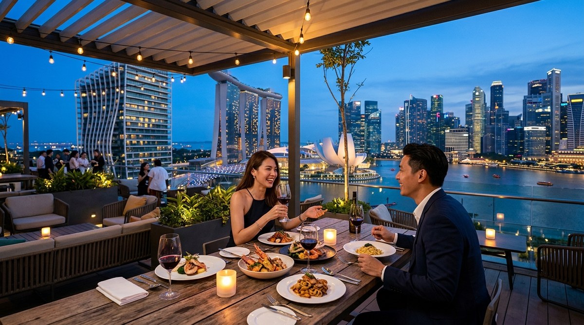 The Best Rooftop Dining Experiences in South Beach Singapore